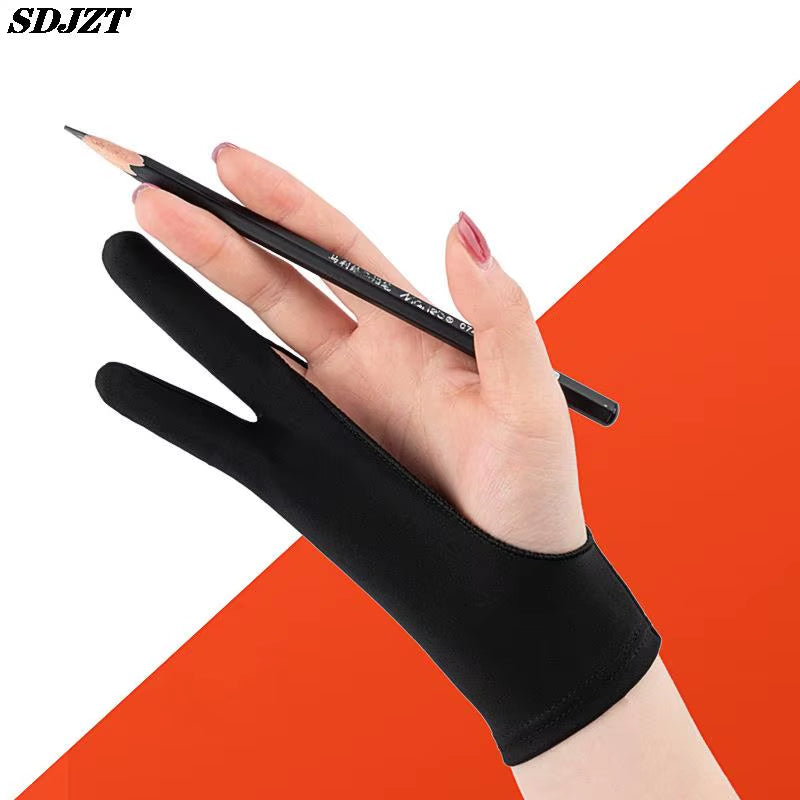 Anti-Touch Two-Finger Hand Painting Gloves for Tablet Digital Board Screen Touch Drawing Anti-Fouling Oil Painting Art Supplies